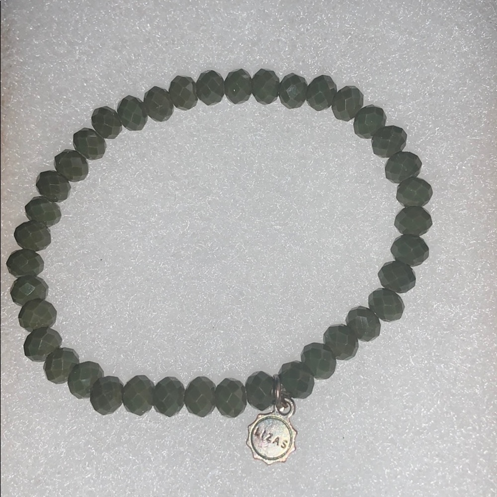 Olive Green Liza Stretchy Bracelet